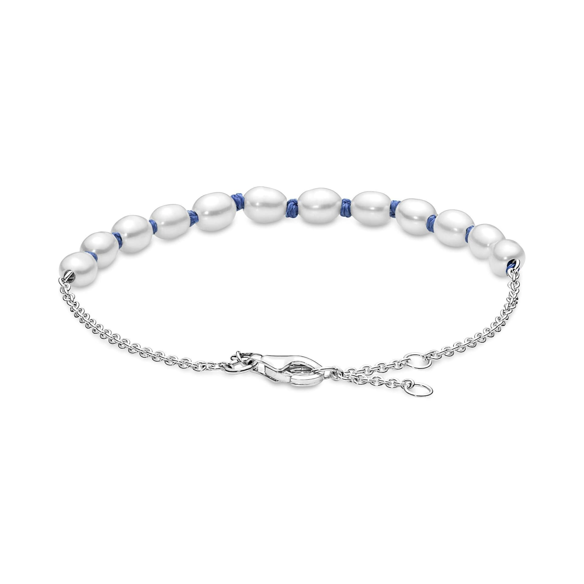 Pandora - Bracciale con Perle Coltivate d'Acqua Dolce in Argento in Bracciali Alba Gioielli - Casoria, commercioVirtuoso.it