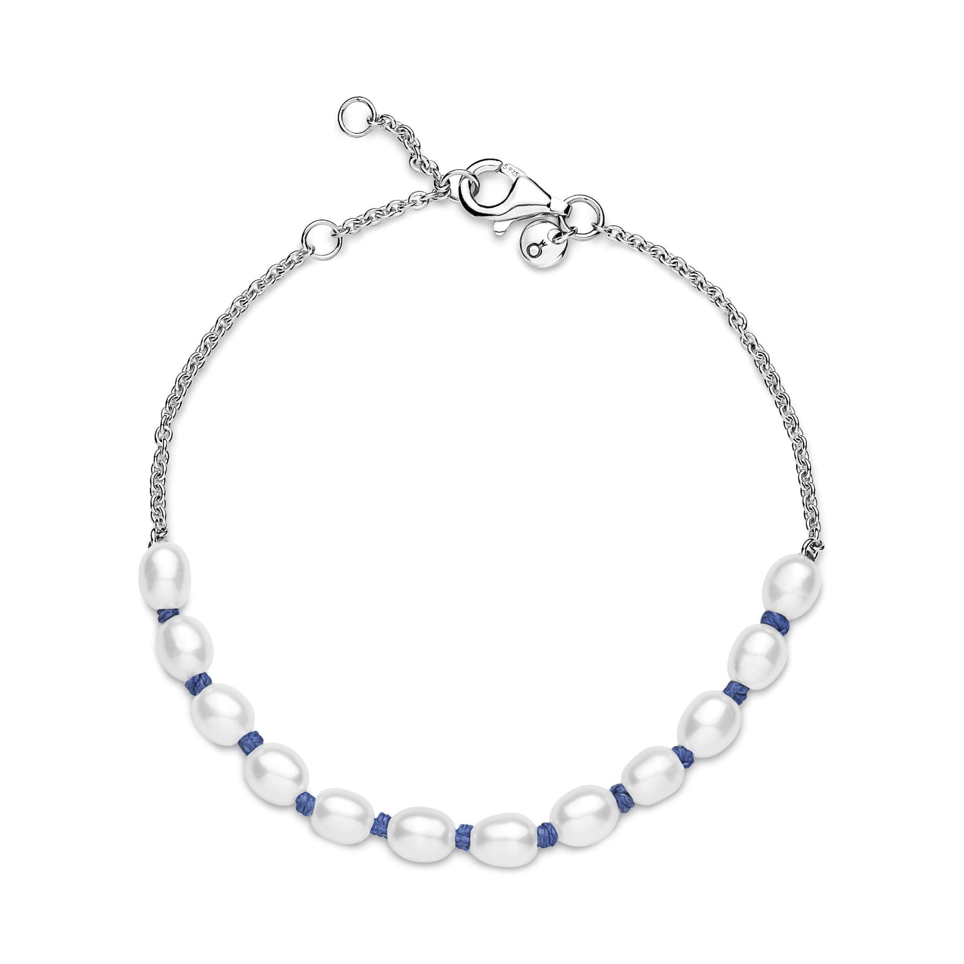 Pandora - Bracciale con Perle Coltivate d'Acqua Dolce in Argento in Bracciali Alba Gioielli - Casoria, commercioVirtuoso.it