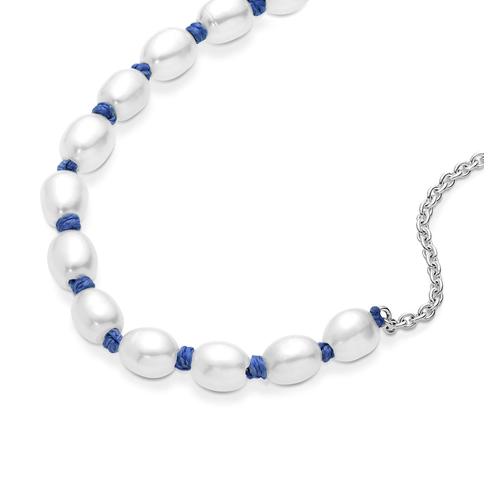 Pandora - Bracciale con Perle Coltivate d'Acqua Dolce in Argento in Bracciali Alba Gioielli - Casoria, commercioVirtuoso.it