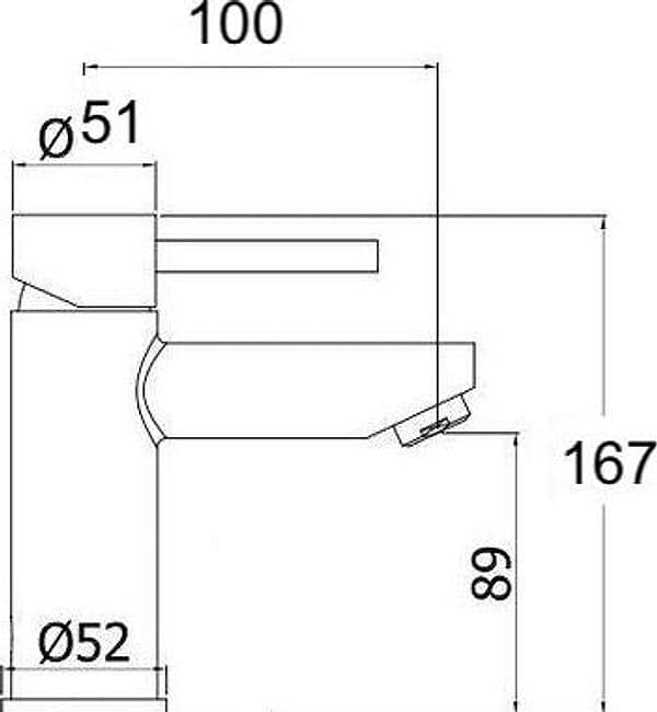 Rubinetto miscelatore moderno per lavabo in Rubinetti per lavandini bagno BagnoClic.it - Pregnana Milanese, commercioVirtuoso.it