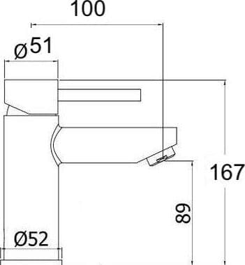 Rubinetto miscelatore moderno per lavabo in Rubinetti per lavandini bagno BagnoClic.it - Pregnana Milanese, commercioVirtuoso.it