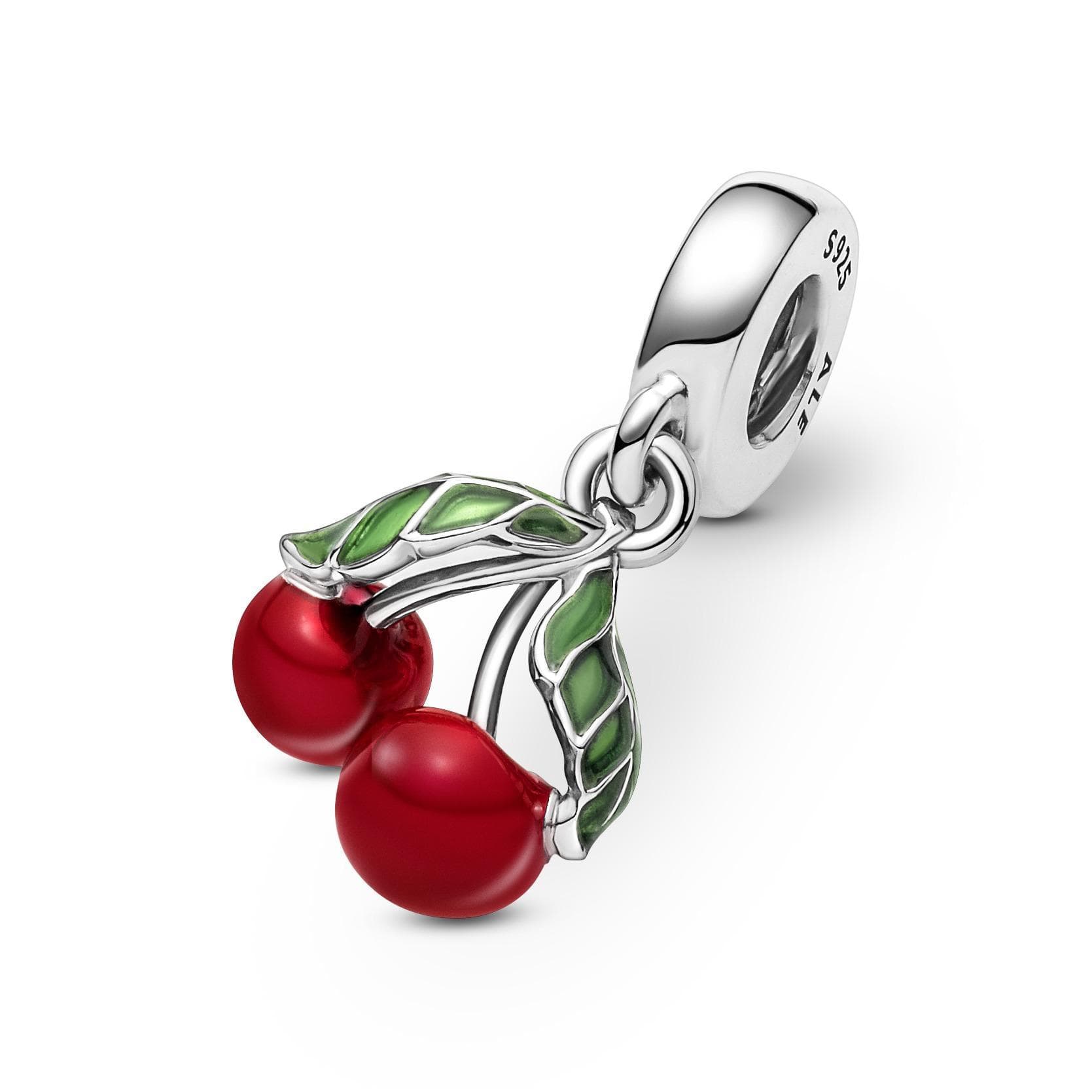 PANDORA - Charm Pendente Ciliegie Rifinito a mano in Bead Charm Alba Gioielli - Casoria, commercioVirtuoso.it