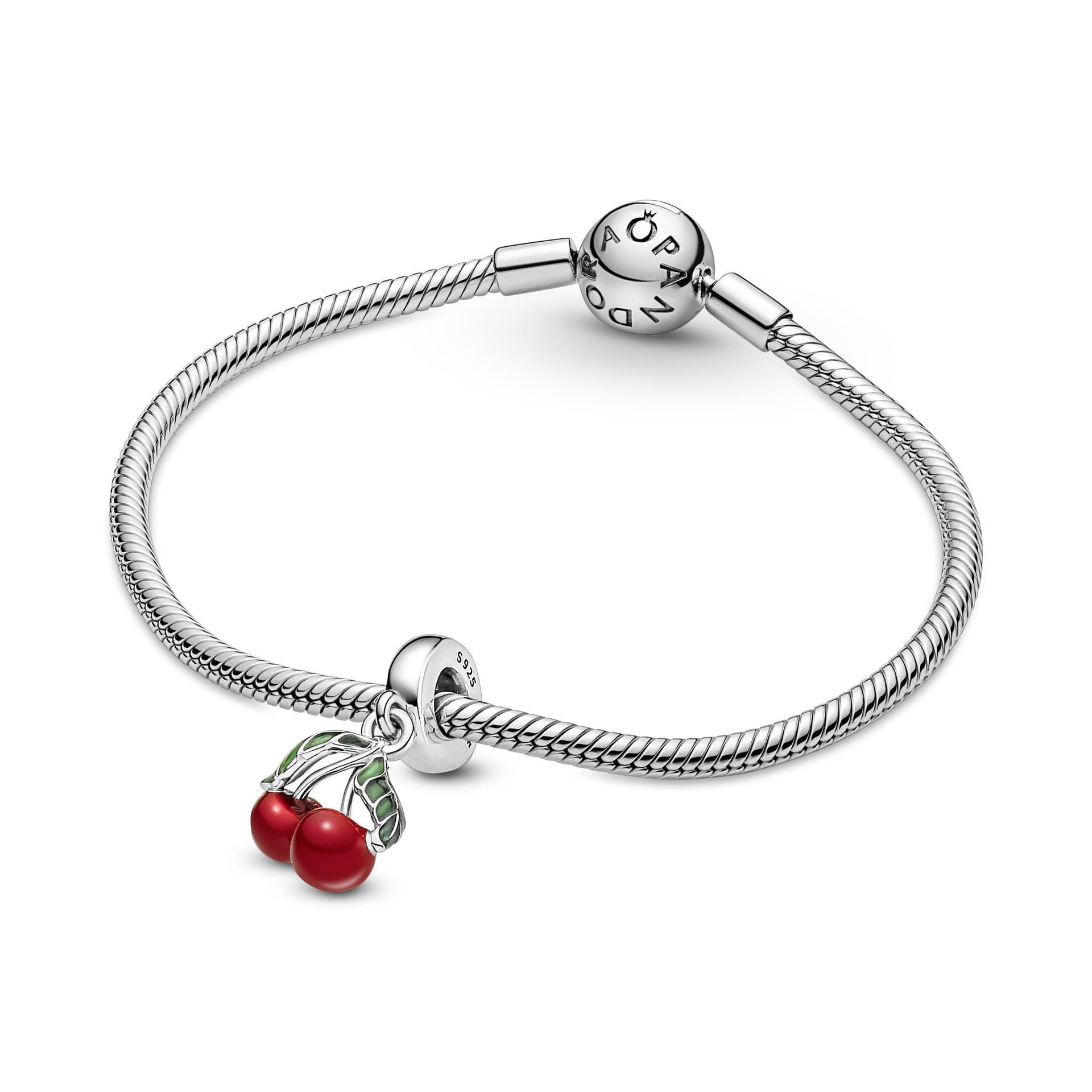 PANDORA - Charm Pendente Ciliegie Rifinito a mano in Bead Charm Alba Gioielli - Casoria, commercioVirtuoso.it