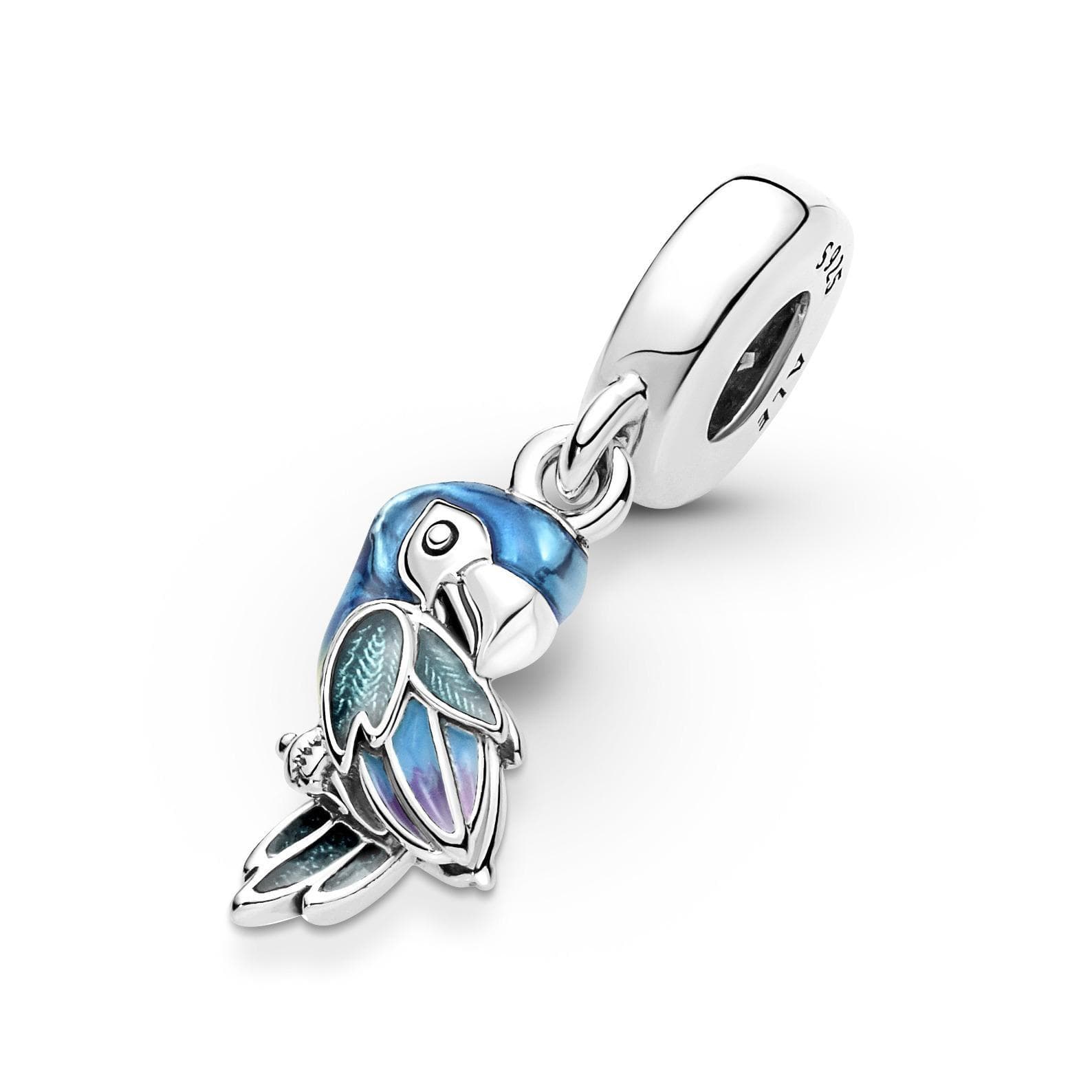 PANDORA - Charm Pendente Pappagallo del Paradiso Rifinito a mano in Bead Charm Alba Gioielli - Casoria, commercioVirtuoso.it
