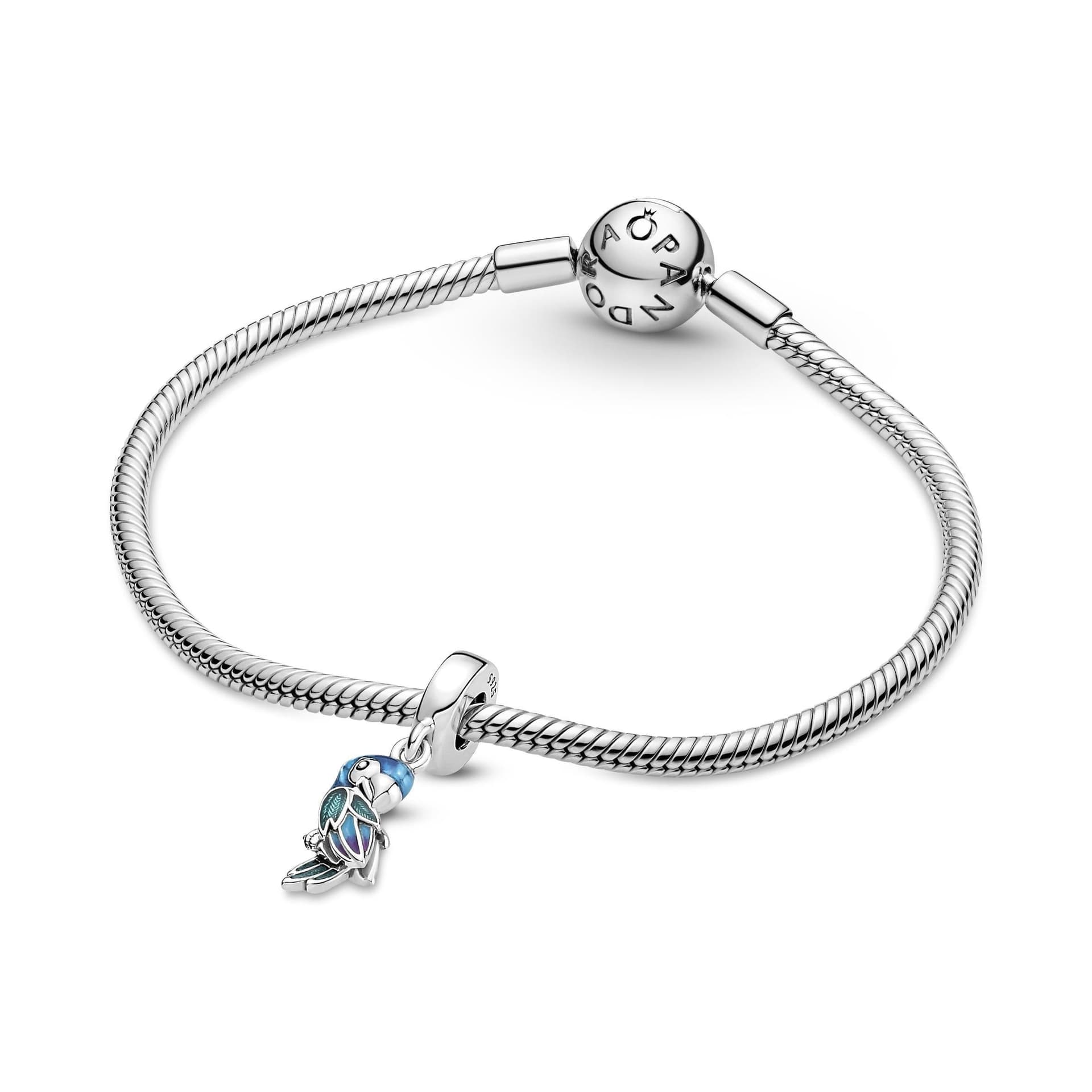 PANDORA - Charm Pendente Pappagallo del Paradiso Rifinito a mano in Bead Charm Alba Gioielli - Casoria, commercioVirtuoso.it