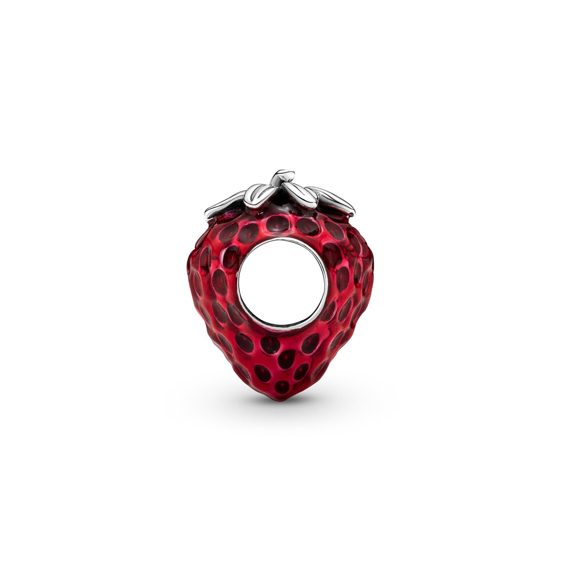 PANDORA - Charm Fragola Rifinito a mano in Bead Charm Alba Gioielli - Casoria, commercioVirtuoso.it