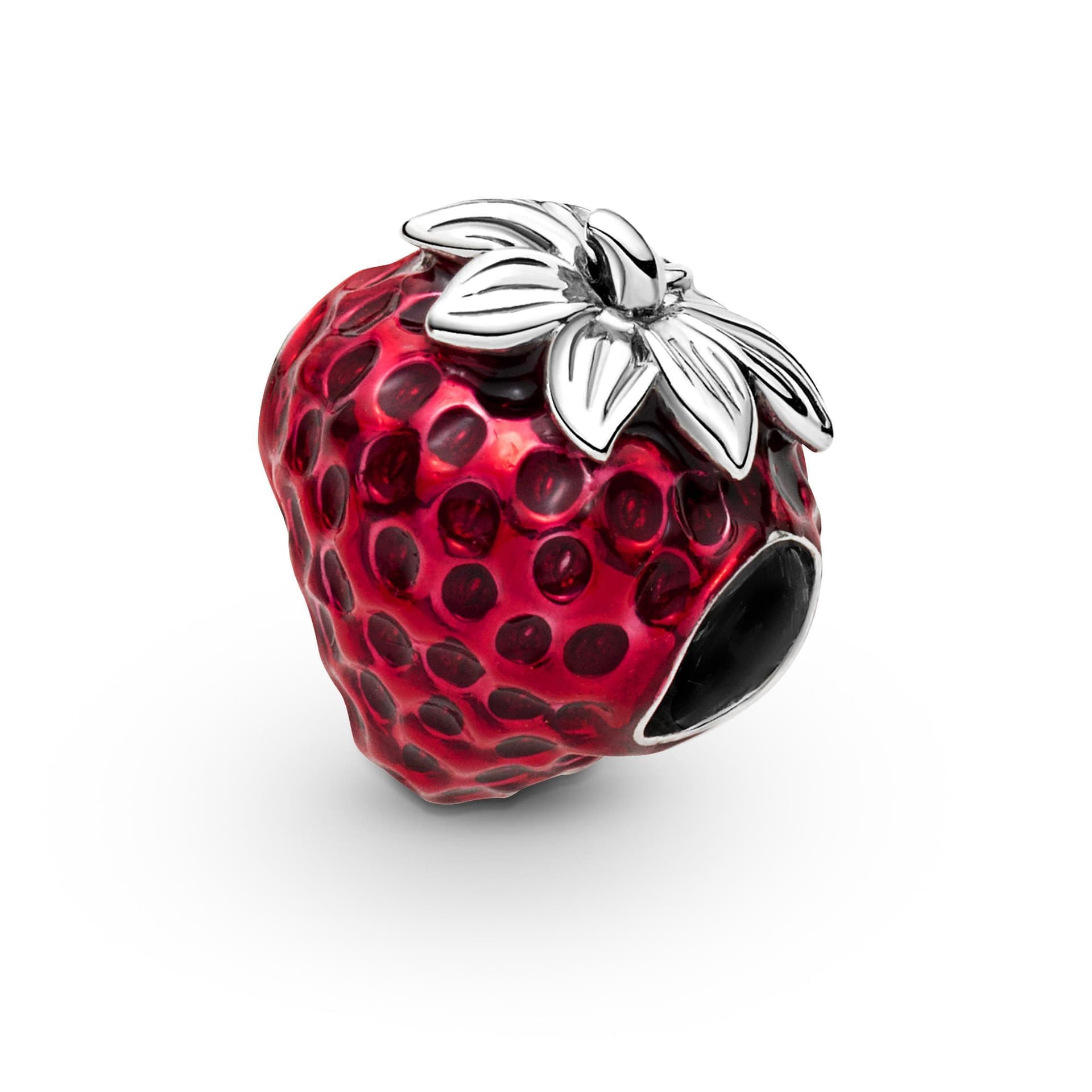 PANDORA - Charm Fragola Rifinito a mano in Bead Charm Alba Gioielli - Casoria, commercioVirtuoso.it