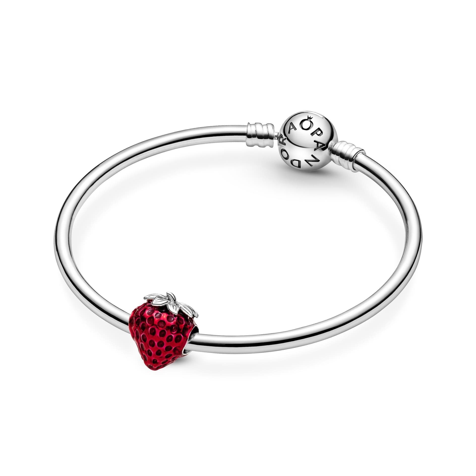 PANDORA - Charm Fragola Rifinito a mano in Bead Charm Alba Gioielli - Casoria, commercioVirtuoso.it