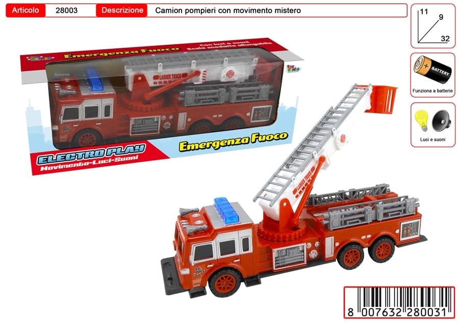 Camion Pompieri con Movimento