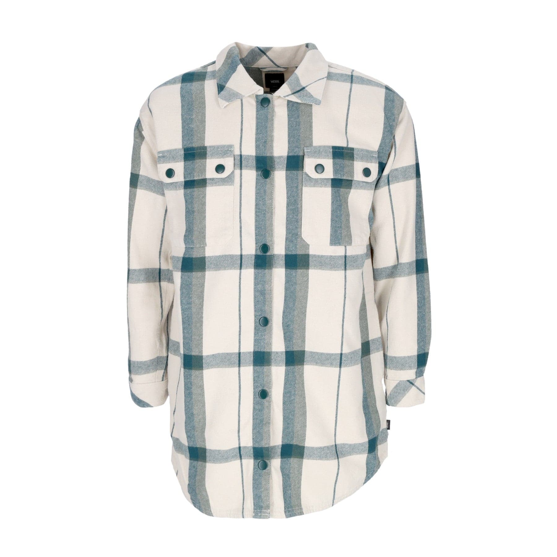 VANS Camicia Manica Lunga Donna Hal Plaid Shacket White