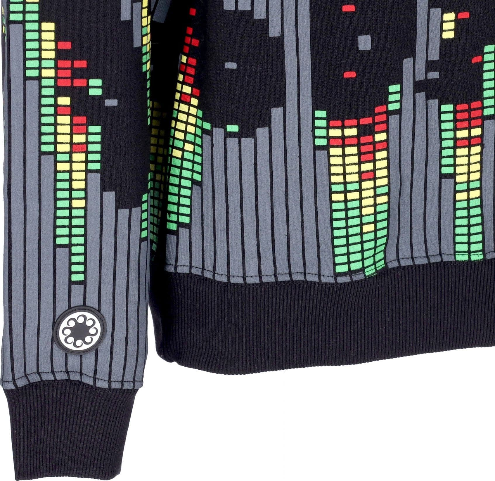 OCTOPUS Felpa Cappuccio Uomo Sound Wave Hoodie Black da uomo in Felpe con cappuccio Drestige - Casamassima, commercioVirtuoso.it