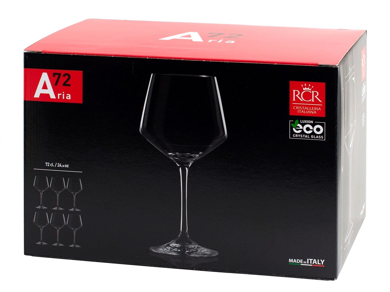 Set calici - Rcr Set calici ARIA 72 cl 253510 - RCR in Autocategorizzazione Più Di Più Ideas - Casalnuovo di Napoli, commercioVirtuoso.it