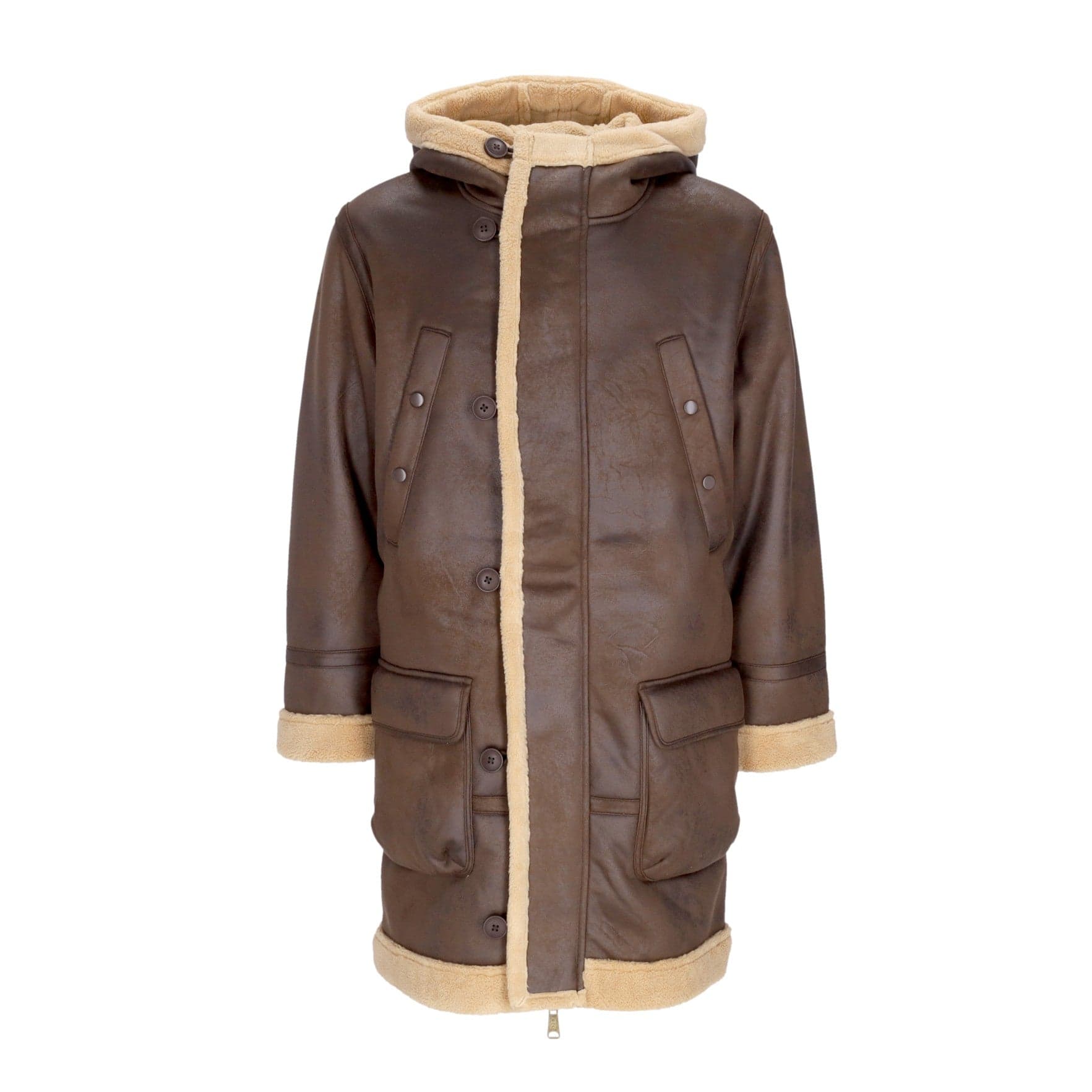 ALPHA INDUSTRIES Giaccone Lungo Uomo B7 Arctic Parka Vintage Brown