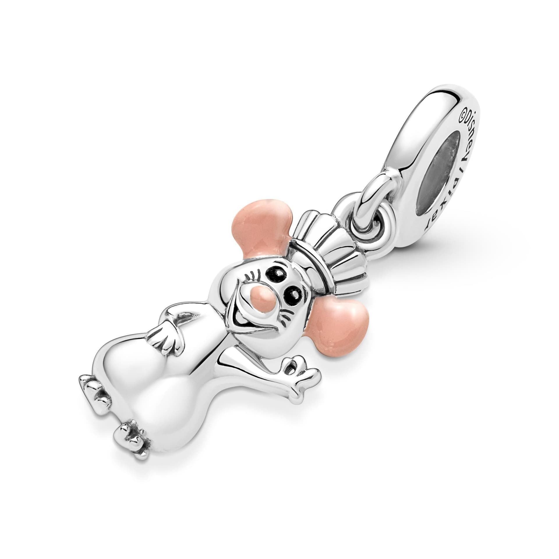 PANDORA -  Charm Pendente Pixar Remy Rifinito a mano in Bead Charm Alba Gioielli - Casoria, commercioVirtuoso.it