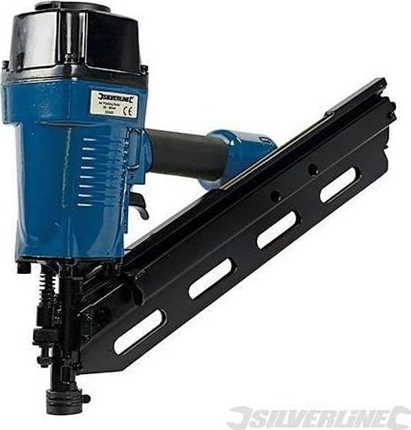 Puntatrice Chiodatrice ad aria lavoro pneumatica 90 mm Calibro 10-12 Silverline