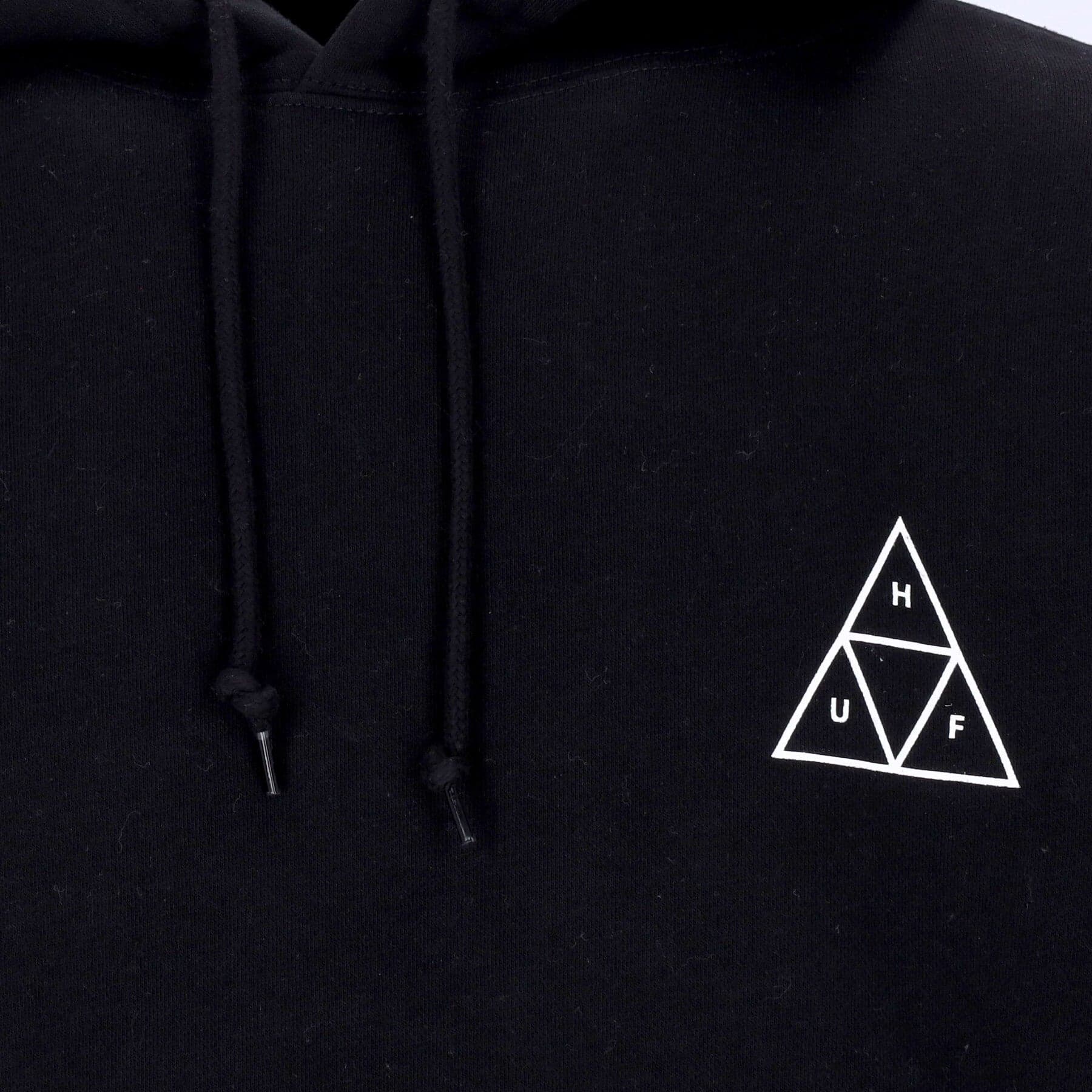 HUF Felpa Cappuccio Uomo Essentials Tt P/o Hoodie Black da uomo in Felpe con cappuccio Drestige - Casamassima, commercioVirtuoso.it