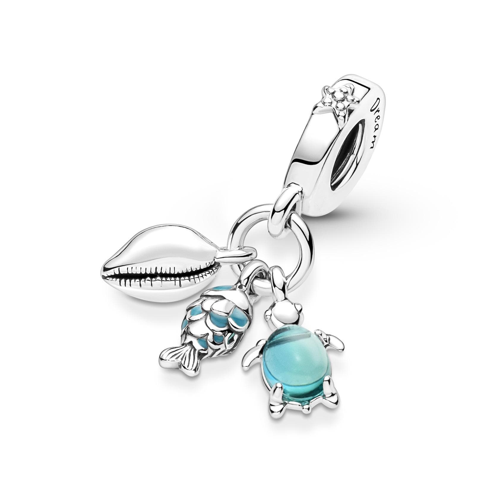 Pandora - Charm Pendente Pesciolino, Tartaruga Marina e Conchiglia in Argento in Bead Charm Alba Gioielli - Casoria, commercioVirtuoso.it