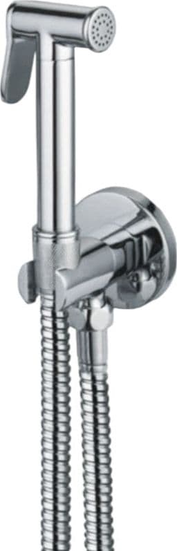 Set doccetta bidet idroscopino con chiusura automatica, tutto ottone flessibile 120 cm