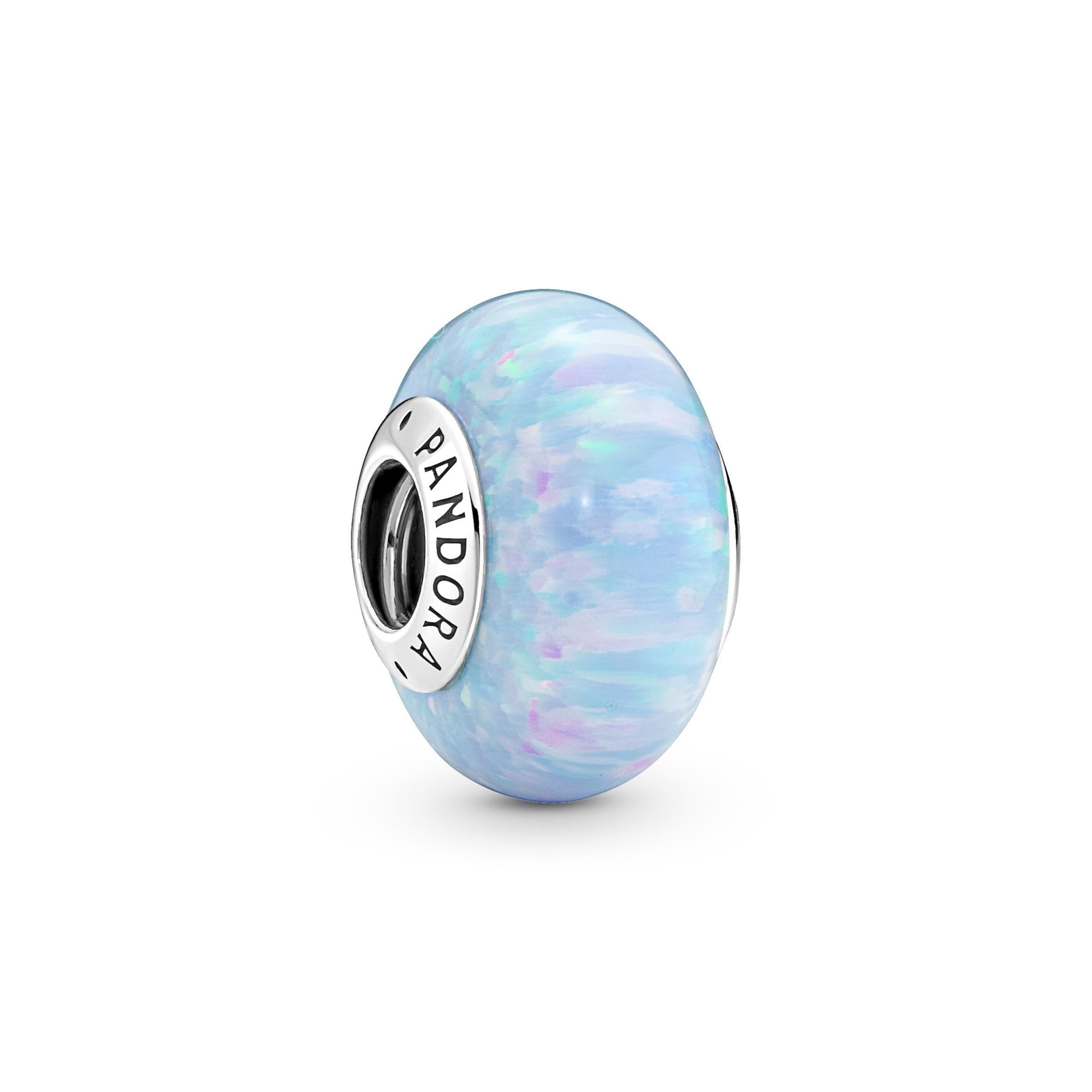 PANDORA - Charm Opale Oceano Blu Rifinito a mano
