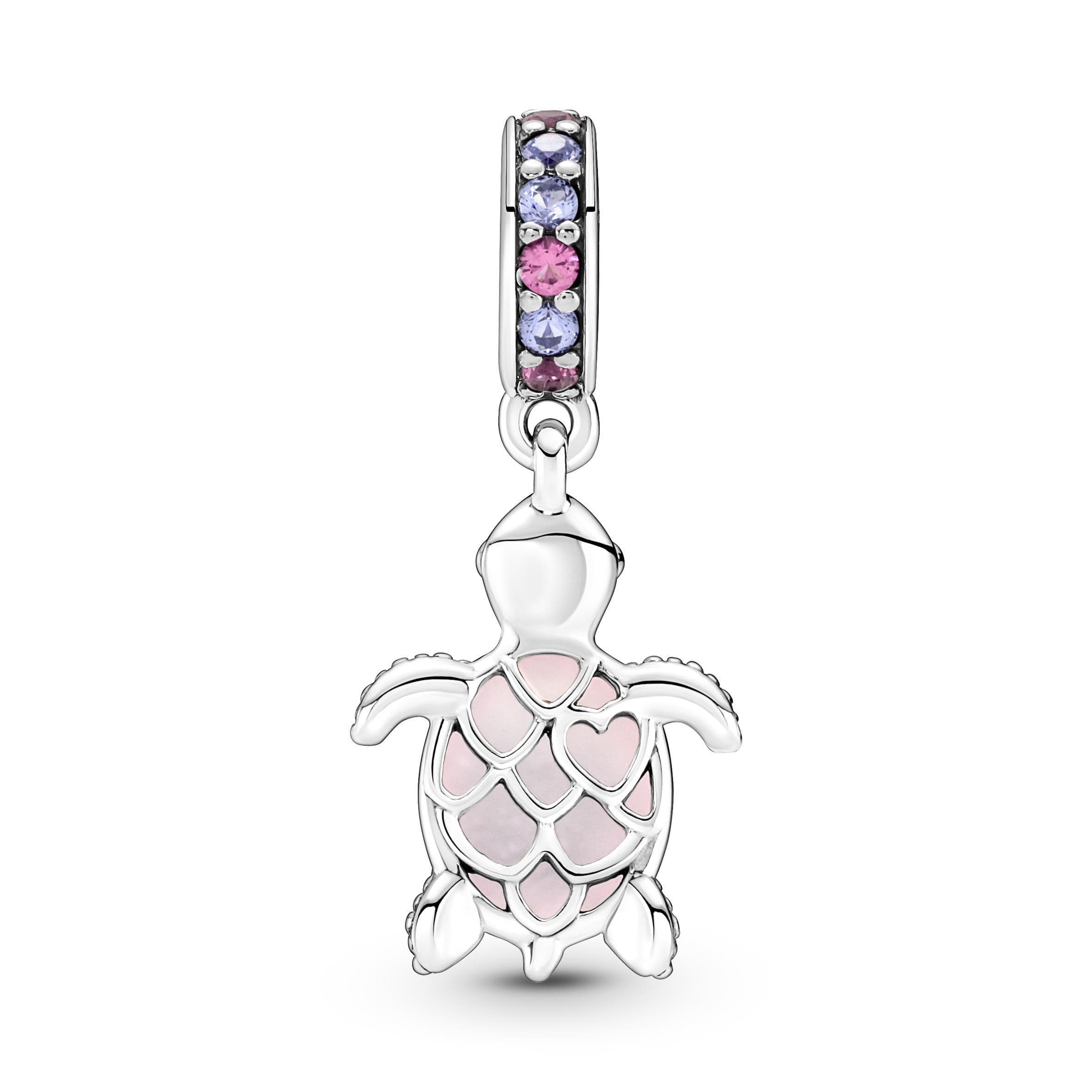 Pandora - Charm Pendente Tartaruga Marina Rosa Vetro di Murano in Argento in Bead Charm Alba Gioielli - Casoria, commercioVirtuoso.it