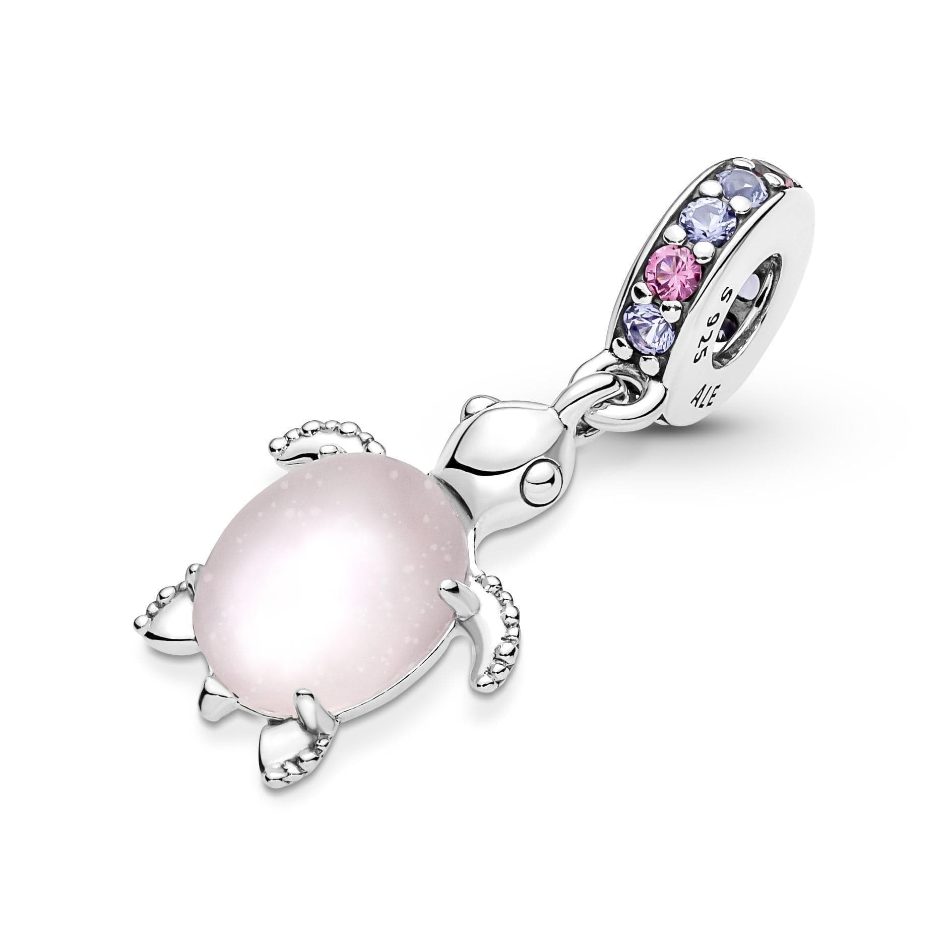 Pandora - Charm Pendente Tartaruga Marina Rosa Vetro di Murano in Argento in Bead Charm Alba Gioielli - Casoria, commercioVirtuoso.it