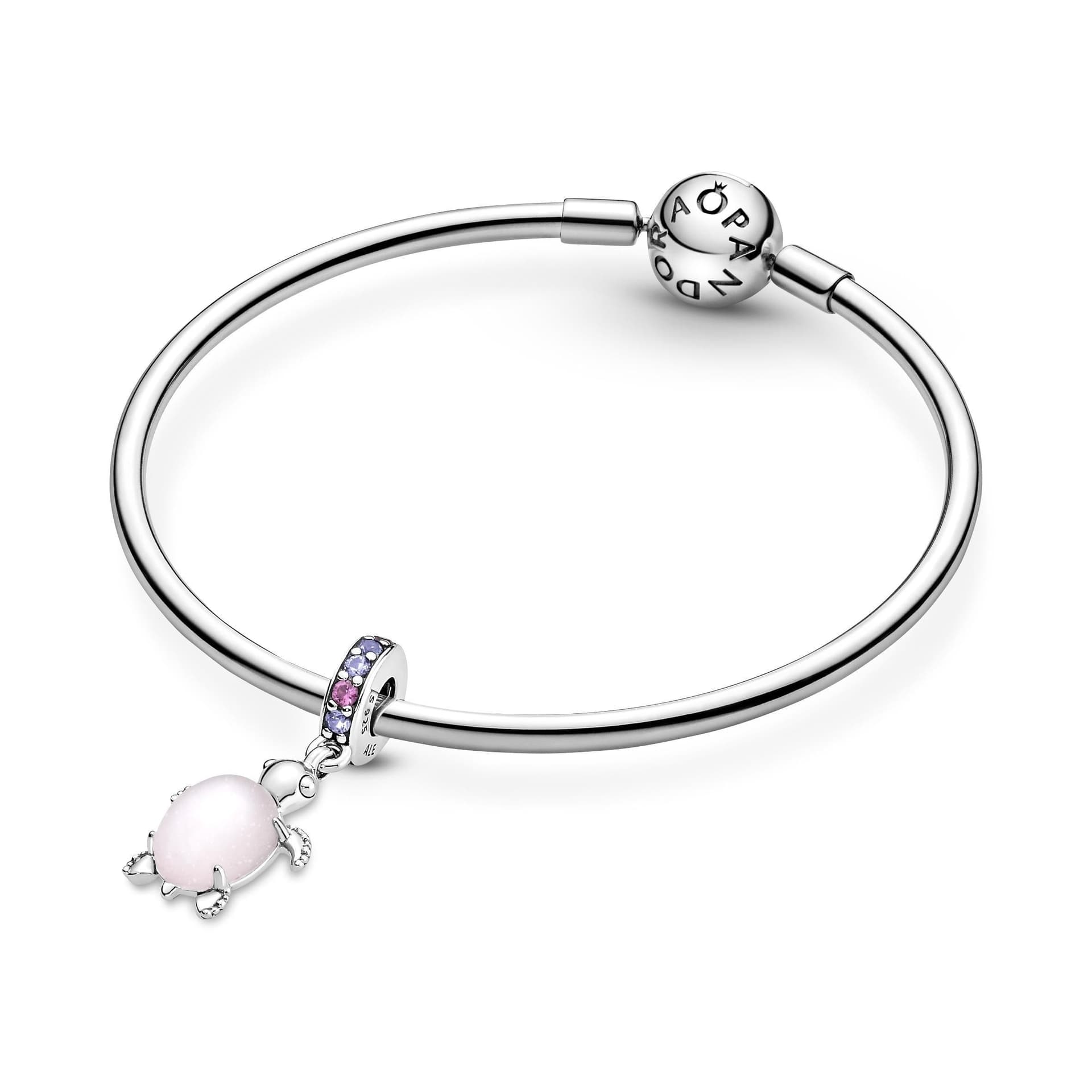 Pandora - Charm Pendente Tartaruga Marina Rosa Vetro di Murano in Argento in Bead Charm Alba Gioielli - Casoria, commercioVirtuoso.it