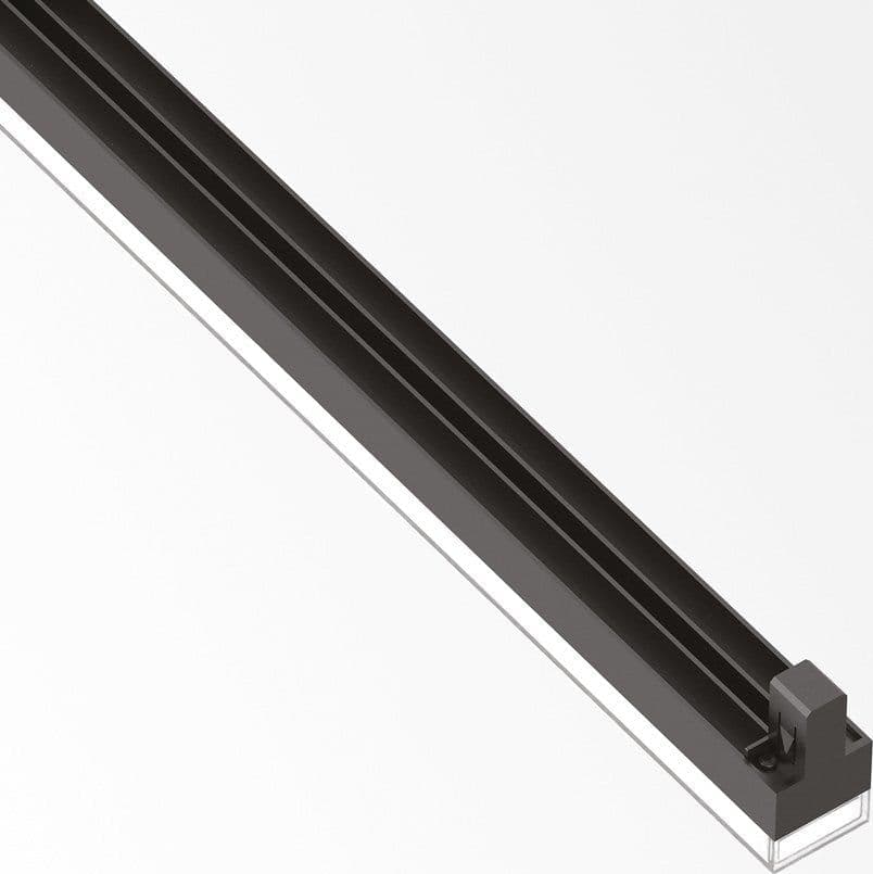 Proiettore Lineare Display Metallo Nero Led 21W 3000K Luce Calda in Teste faretto per sistemi di illuminazione a cavo e su binario LuceArt - Montecorvino Pugliano, commercioVirtuoso.it