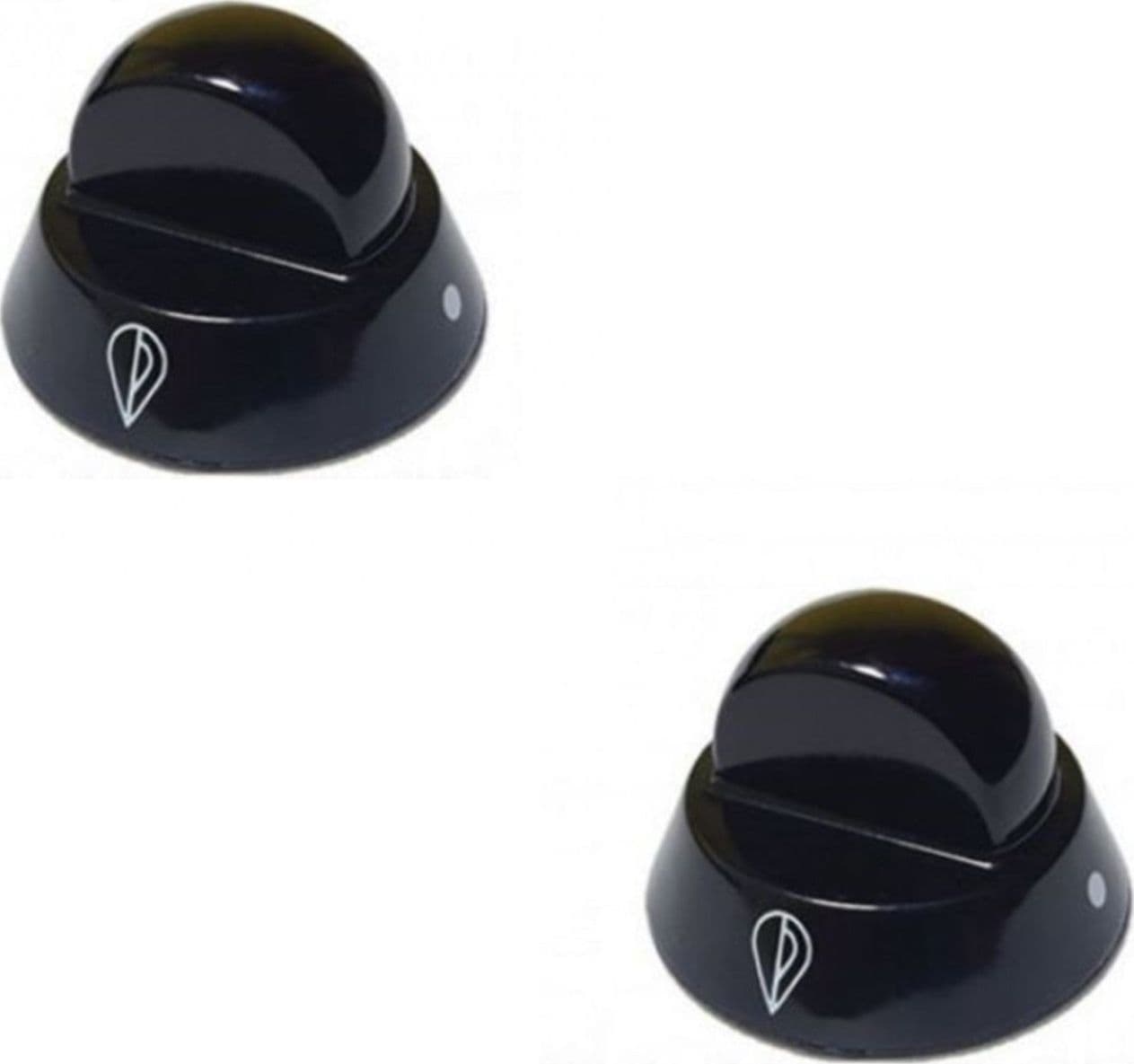 INDESIT ARISTON 1 MANOPOLA NERA INNESTO 7 MM FORNELLO 2 PEZZI ** M 0208