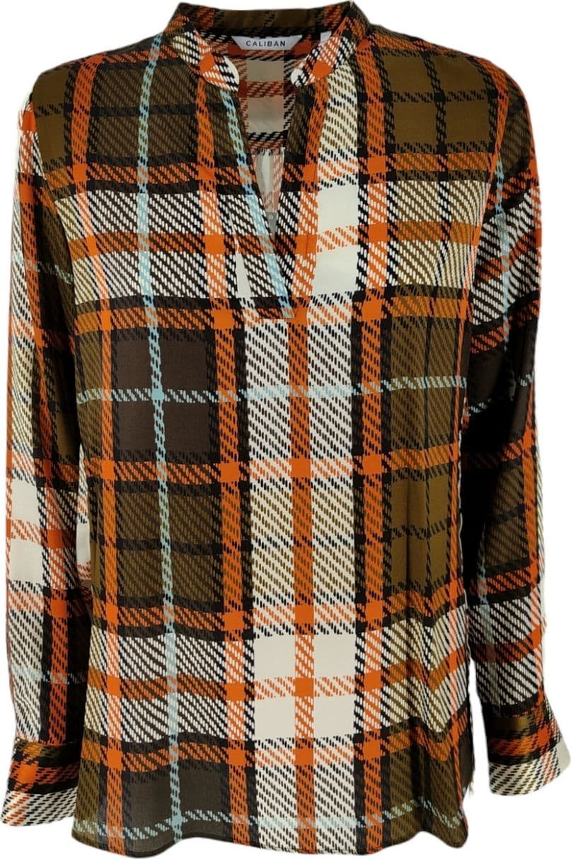 Caliban  Camicie Arancio/militare/avorio