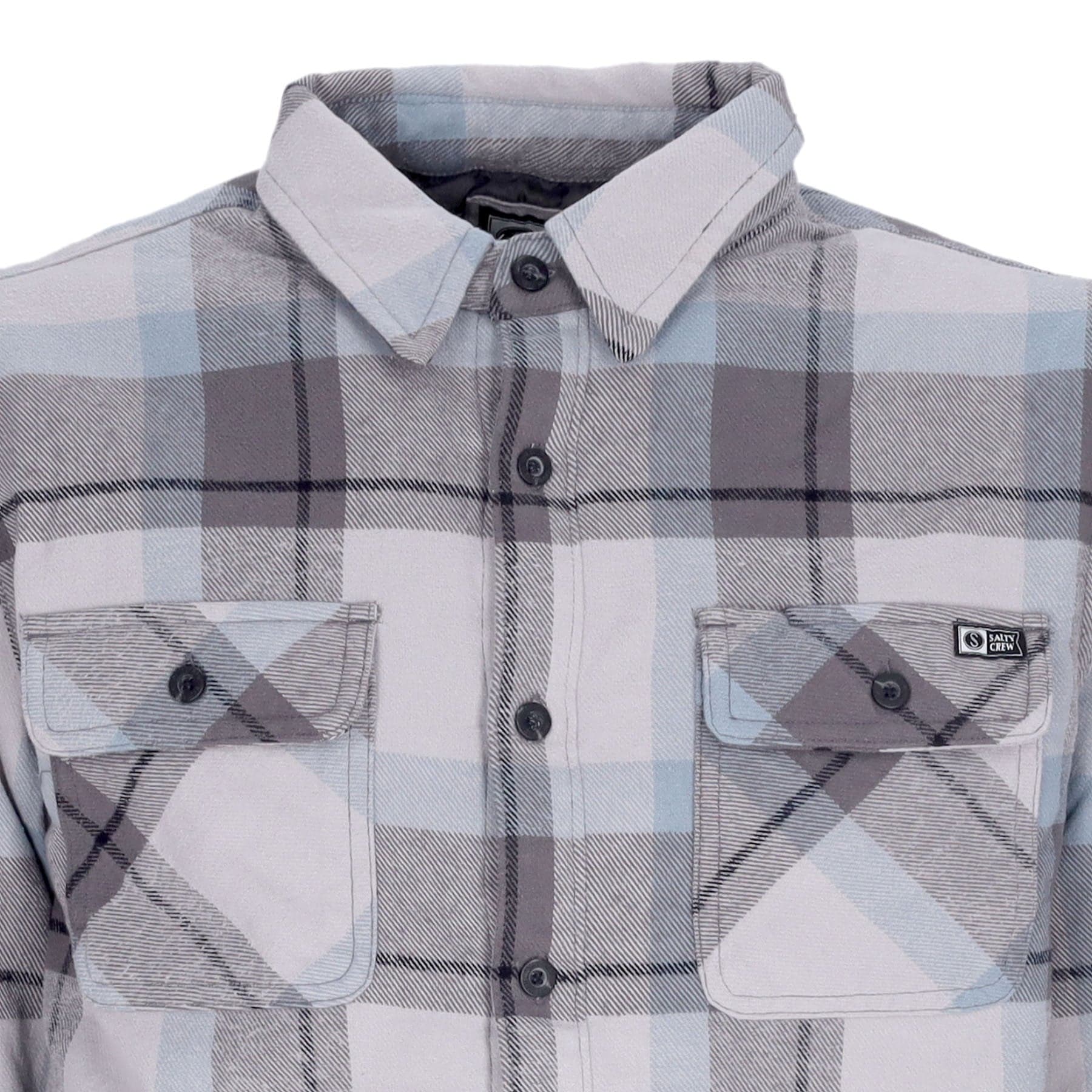 SALTY CREW Camicia Imbottita Uomo Dawn Patrol Shacket Grey da uomo in Camicie casual Drestige - Casamassima, commercioVirtuoso.it