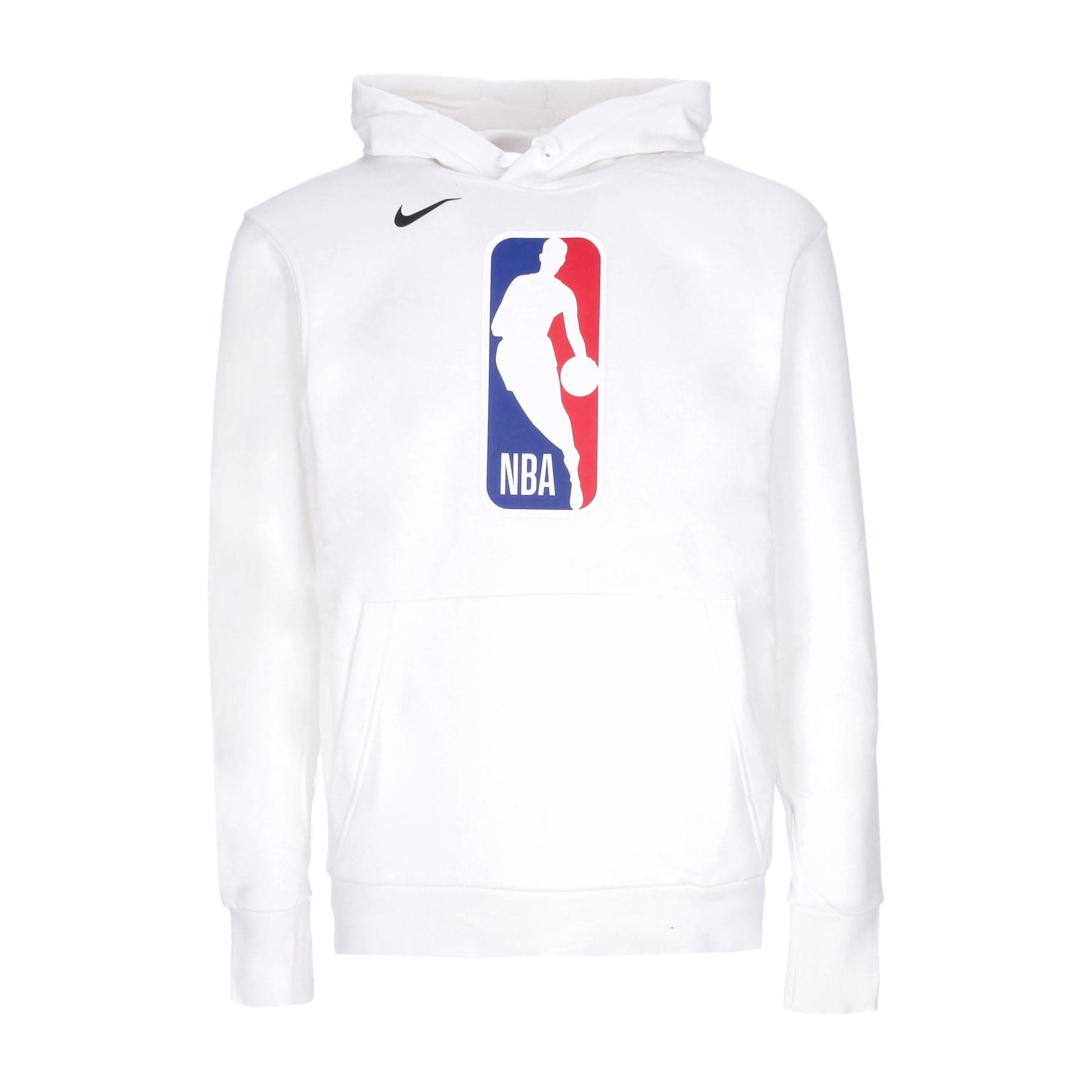 NIKE NBA Felpa Cappuccio Uomo Nba Fleece Po Essential Hoodie Team 31 White da uomo