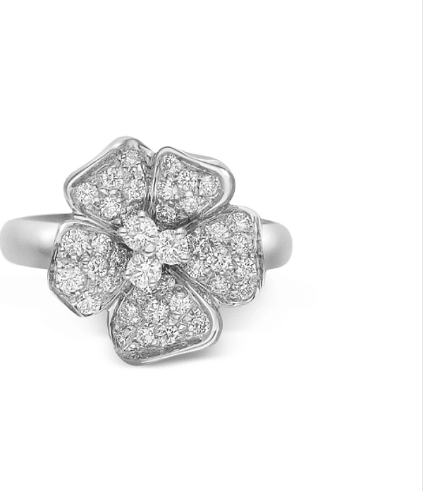 LEO PIZZO- Anello Flora oro bianco