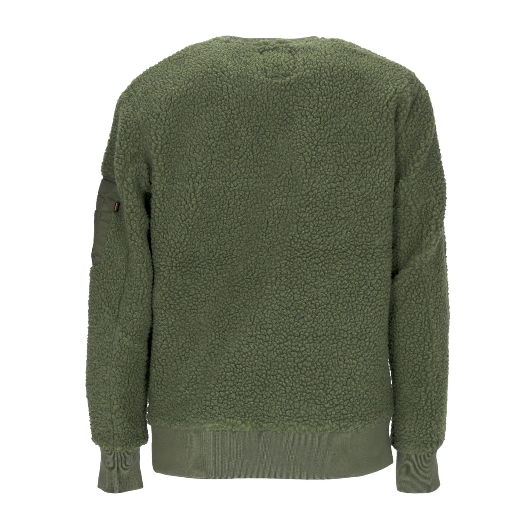 ALPHA INDUSTRIES Felpa Girocollo Uomo Teddy Sweater Sage Green da uomo in Felpe senza cappuccio Drestige - Casamassima, commercioVirtuoso.it