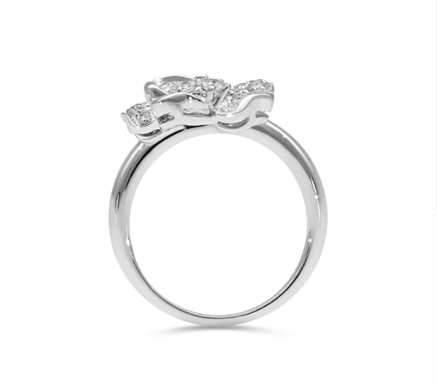LEOPIZZO- Anello Flora oro bianco in Anelli Alba Gioielli - Casoria, commercioVirtuoso.it
