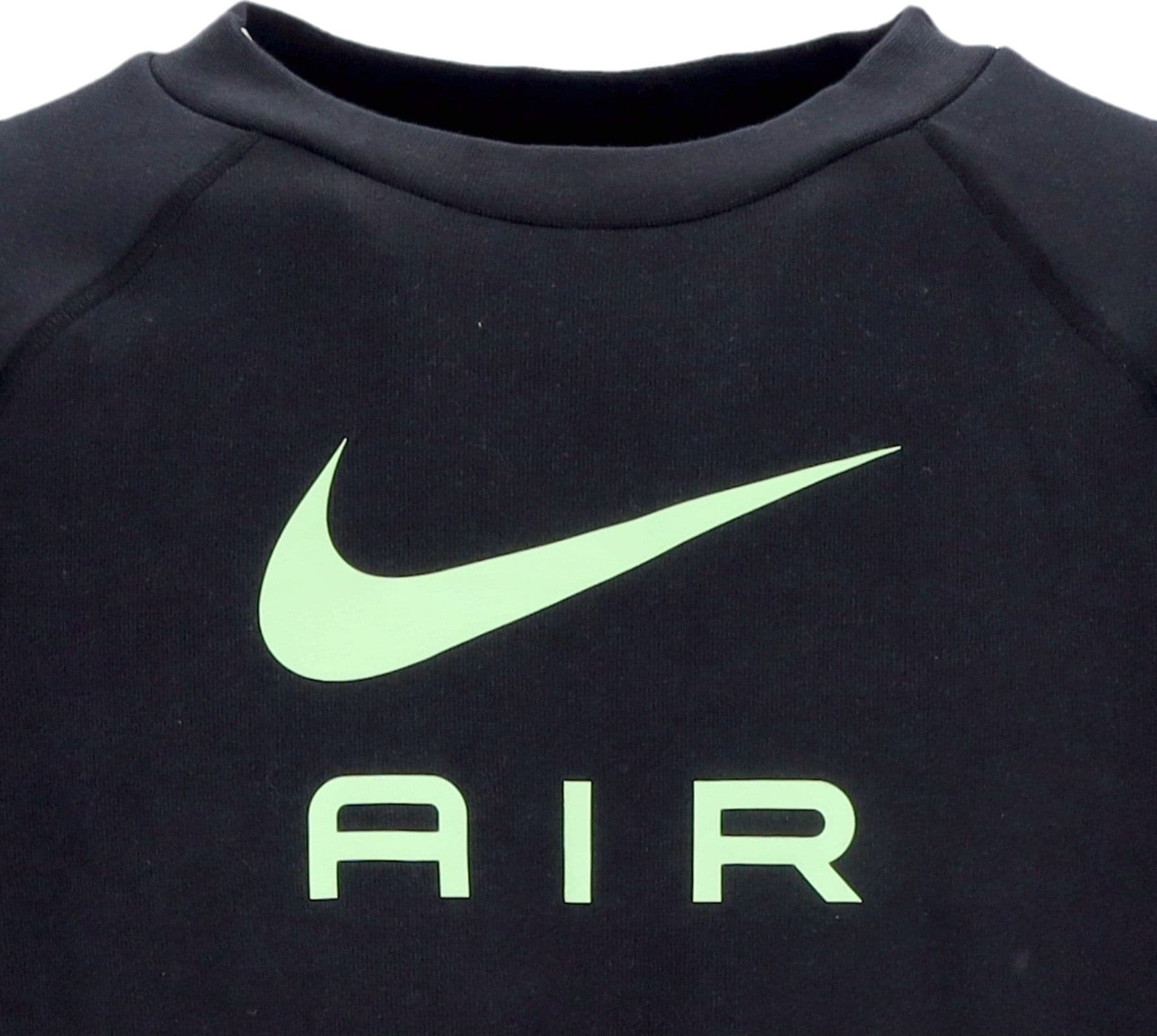 Nike Felpa Leggera Girocollo Uomo Sportswear Air French Terry Crew Black/dk Smoke Grey/ghost Green da uomo in Felpe senza cappuccio Drestige - Casamassima, commercioVirtuoso.it