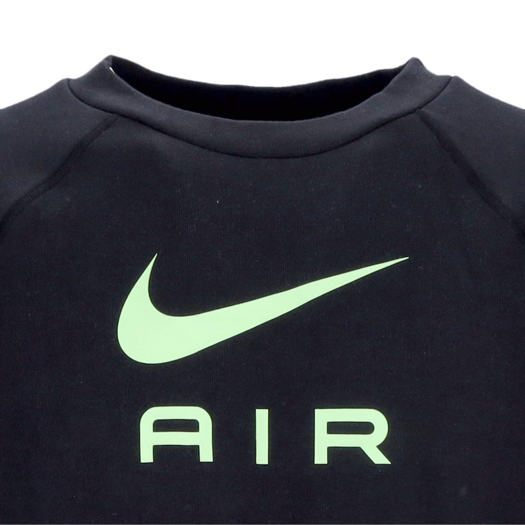 Nike Felpa Leggera Girocollo Uomo Sportswear Air French Terry Crew Black/dk Smoke Grey/ghost Green da uomo in Felpe senza cappuccio Drestige - Casamassima, commercioVirtuoso.it