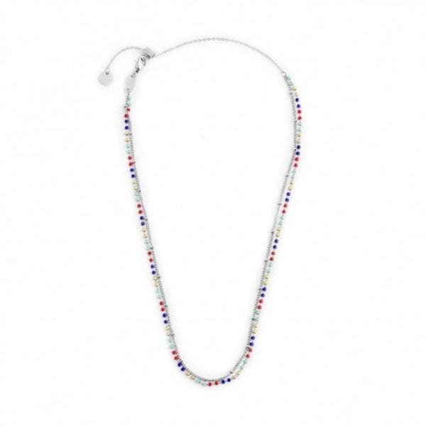 Marlù - COLLANA CATENA GRUMETTA E MIYUKI MULTICOLORE ACCIAIO in Collane Alba Gioielli - Casoria, commercioVirtuoso.it