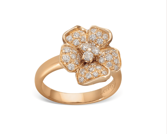 LEOPIZZO - Anello Flora oro rosa in Anelli Alba Gioielli - Casoria, commercioVirtuoso.it