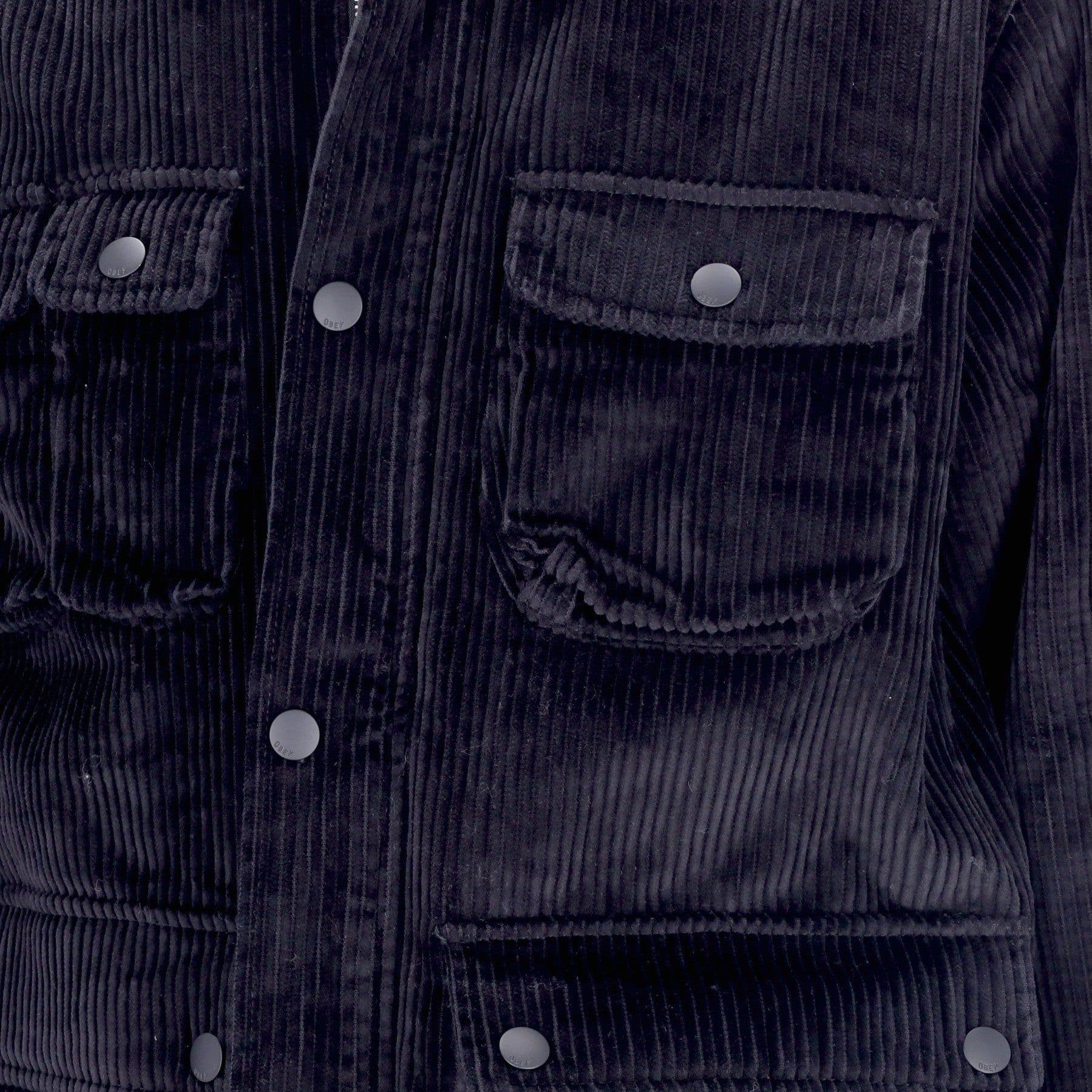 OBEY Giacca Workwear Uomo Larson Jacket Black da uomo in Giacche Drestige - Casamassima, commercioVirtuoso.it