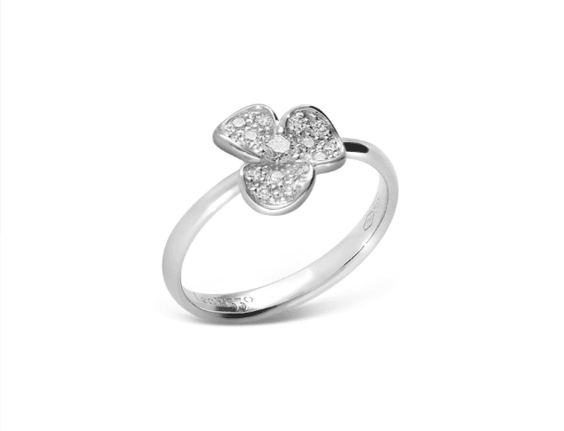 LEOPIZZO - Anello Candy Fiore oro bianco in Anelli Alba Gioielli - Casoria, commercioVirtuoso.it