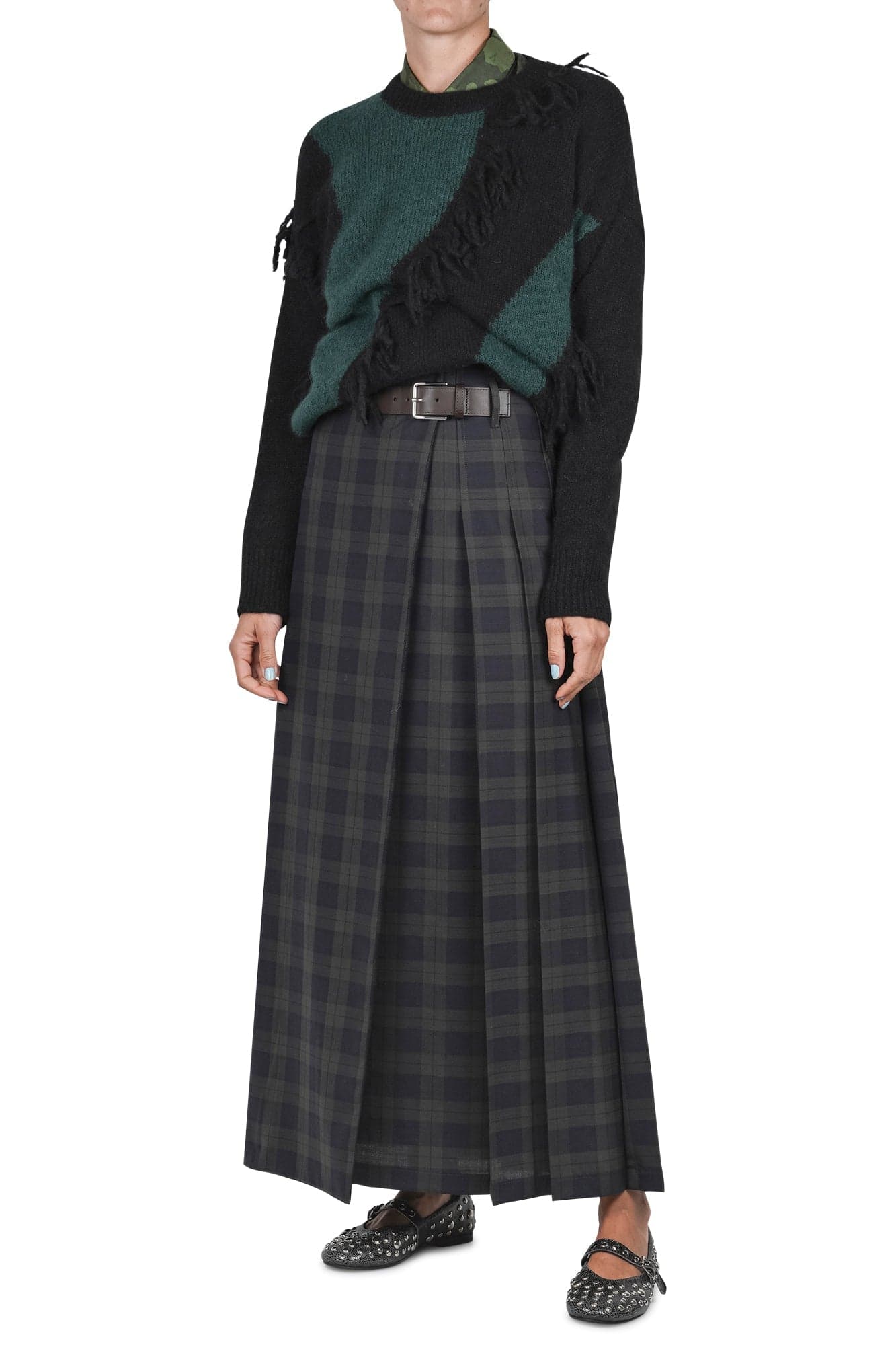 JUCCA Jucca - Maglia - 460864 - Nero/Verde da donna in Maglioni Drestige - Casamassima, commercioVirtuoso.it