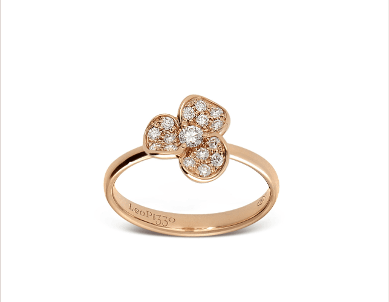 LEO PIZZO - Anello Candy Flora oro rosa