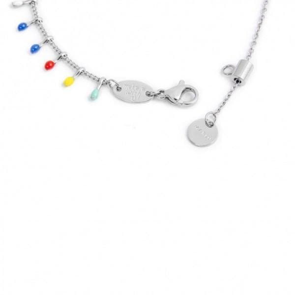 Marlù - COLLANA GRUMETTA CON PENDENTI SMALTO MULTICOLORE ACCIAIO in Collane Alba Gioielli - Casoria, commercioVirtuoso.it