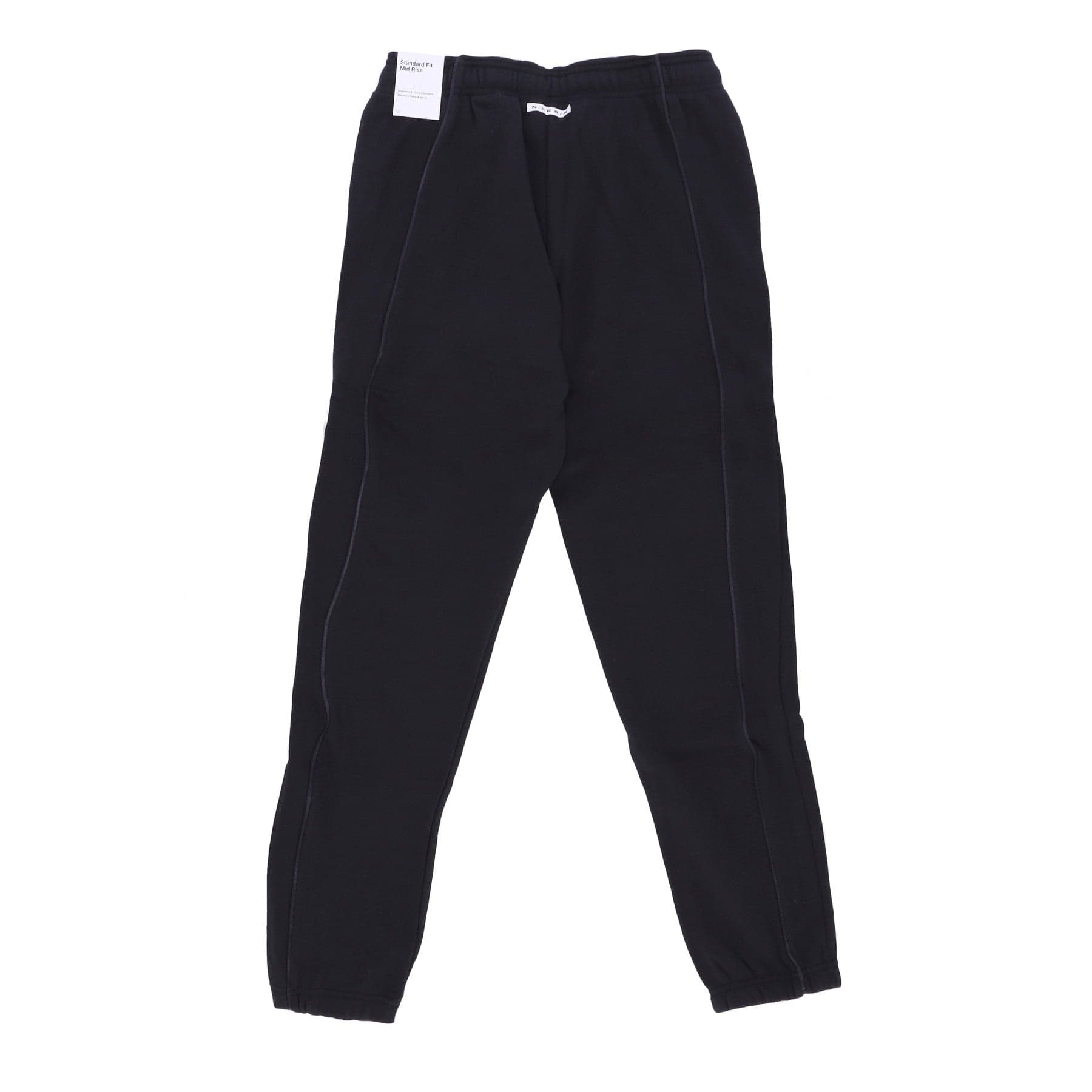 Nike Pantalone Tuta Felpato Donna Sportswear Air Fleece Mid-rise Joggers Black/black/white