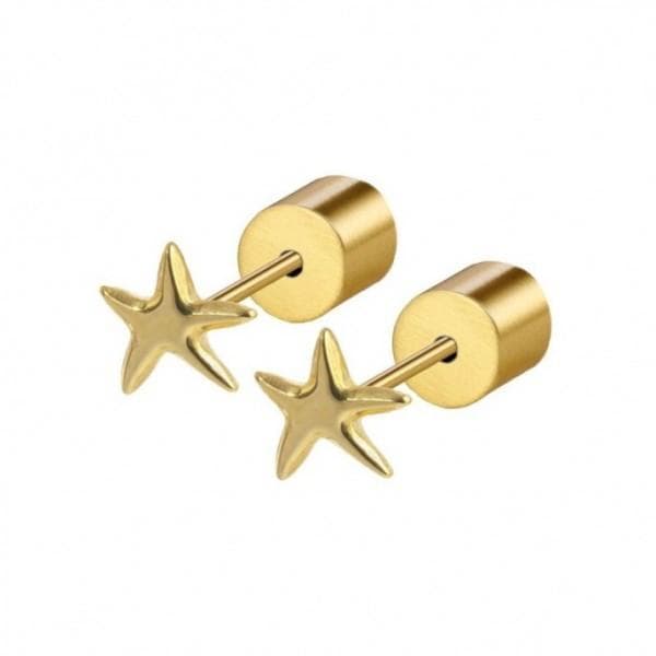 Marlù - ORECCHINI STELLA MARINA PVD ORO