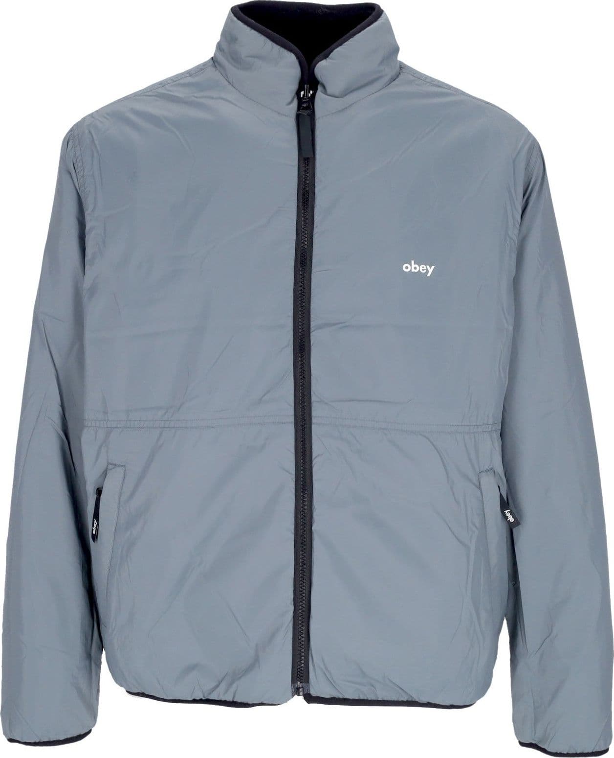 OBEY Orsetto Uomo Trophy Sherpa Jacket Reversible Black da uomo in Giacche Drestige - Casamassima, commercioVirtuoso.it