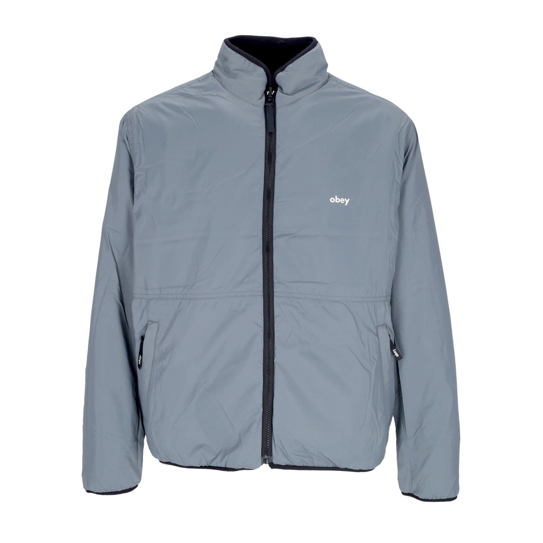OBEY Orsetto Uomo Trophy Sherpa Jacket Reversible Black da uomo in Giacche Drestige - Casamassima, commercioVirtuoso.it