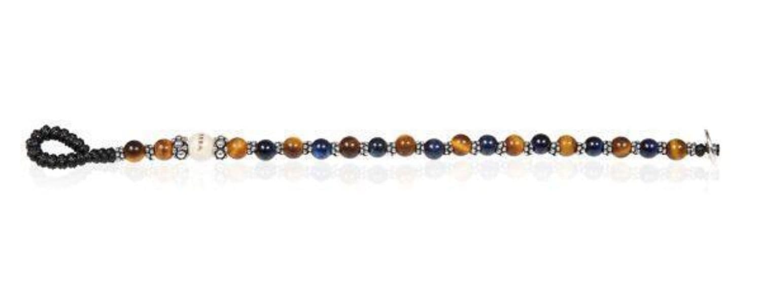 Gerba - Bracciale Occhio di Tigre classico blu nero