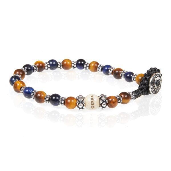 Gerba - Bracciale Occhio di Tigre classico blu nero in Bracciali Alba Gioielli - Casoria, commercioVirtuoso.it