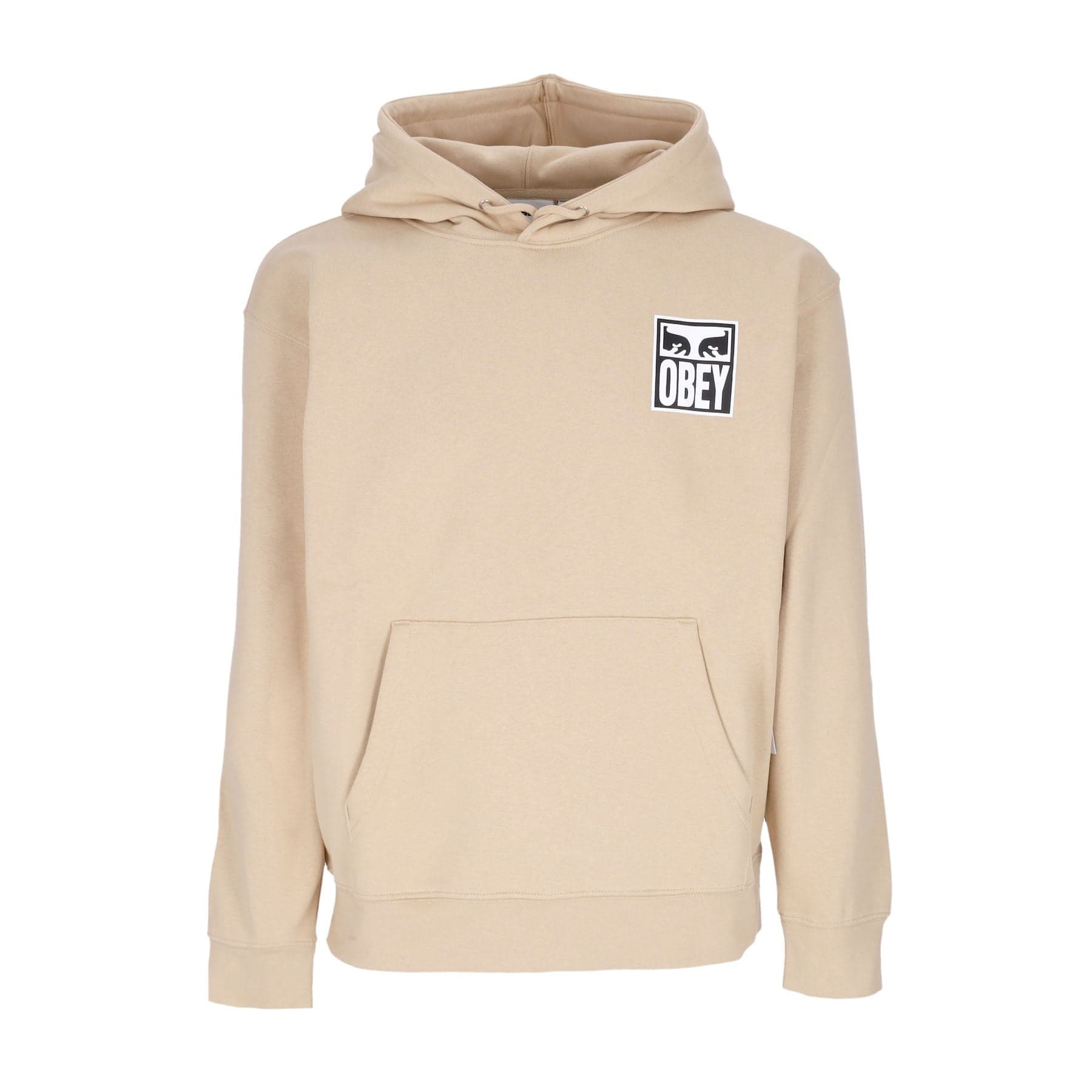 OBEY Felpa Cappuccio Uomo Eyes Icon Hood Premium Fleece Oat Milk da uomo in Felpe con cappuccio Drestige - Casamassima, commercioVirtuoso.it